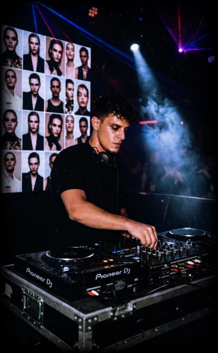 Christian Martin DJ — Sesión en vivo con equipo Pioneer DJ y visuales dinámicos de fondo